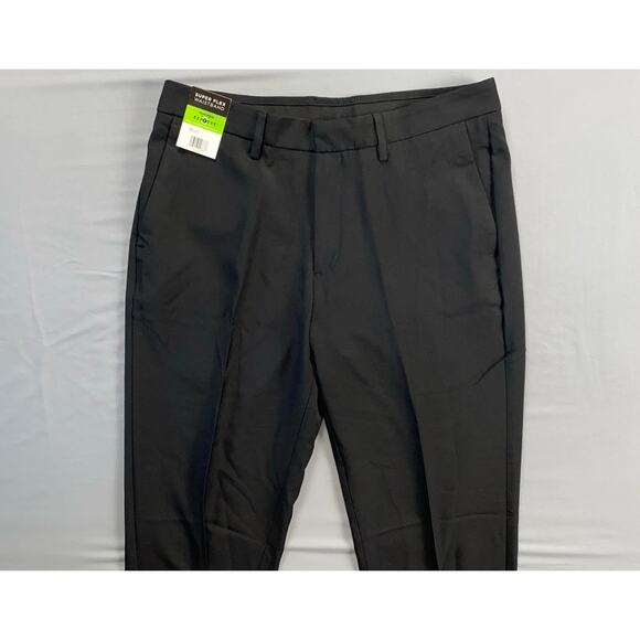 Kennith Cole Reaction Techni-Cole Slim Fit Performance Dress Pants. Black, 34X30 - Picture 3 of 7